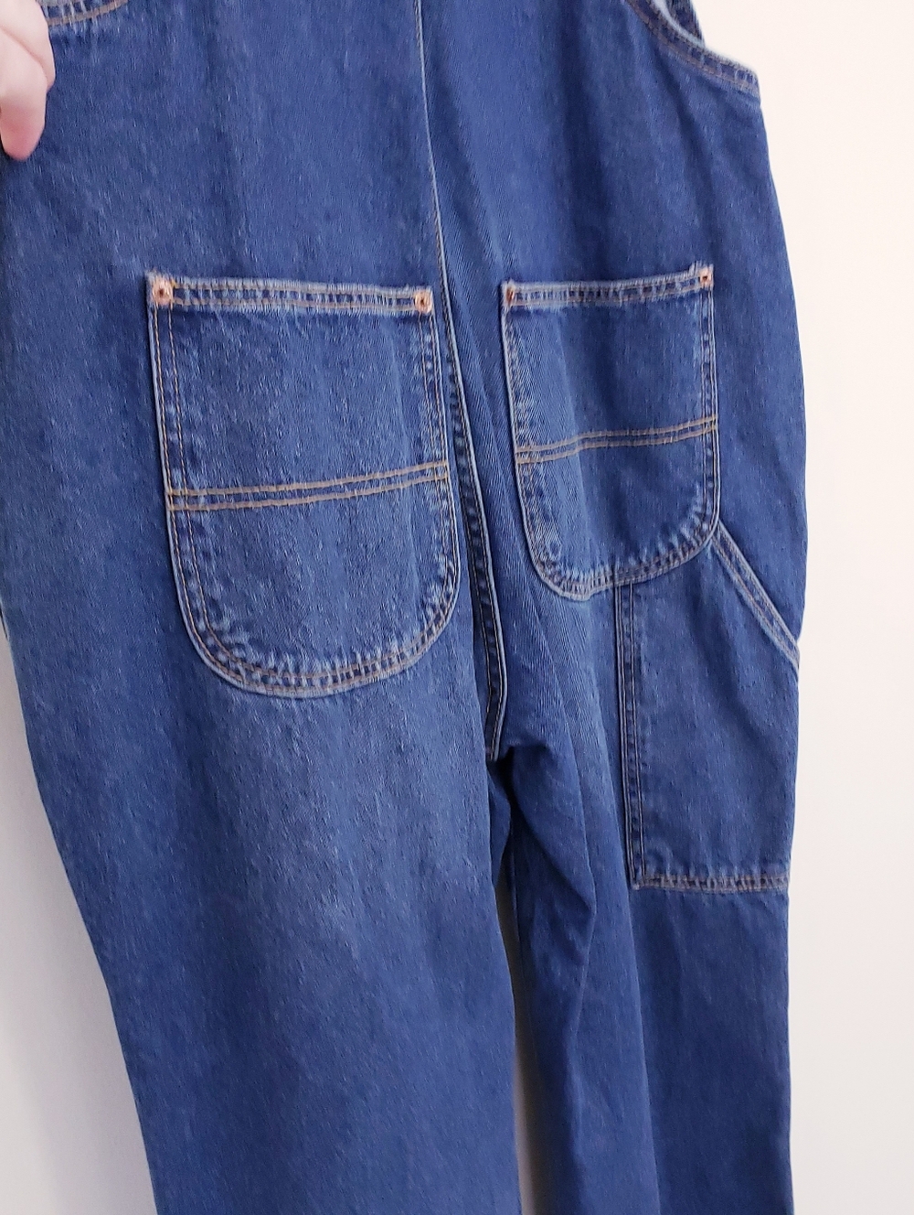 Old Navy Straight Leg Slouchy Overalls New With Tags True Blue Size 12 NEW NWT - Picture 8 of 10